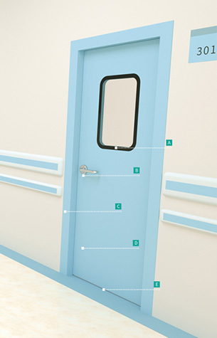 鋁鋼醫(yī)用潔凈門