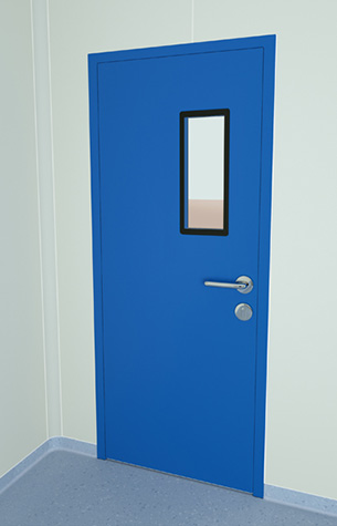 鋁鋼潔凈門機制板式